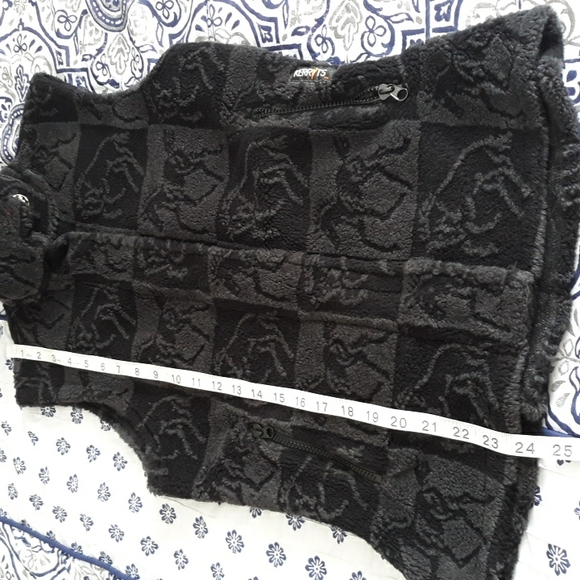 Kerrits Sz S Horse Patch Print Full Zip Equestrian Fleece Vest - Picture 5 of 17